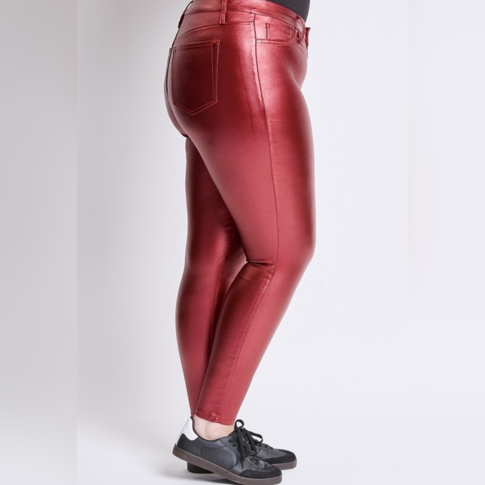 Plus Size Metallic High Rise Skinny - Picture 2 of 3